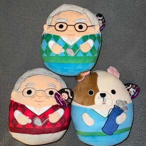 Warren Buffett Charlie Munger Omaha Dog Berkshire Hathaway 2025 Squishmallow 10”